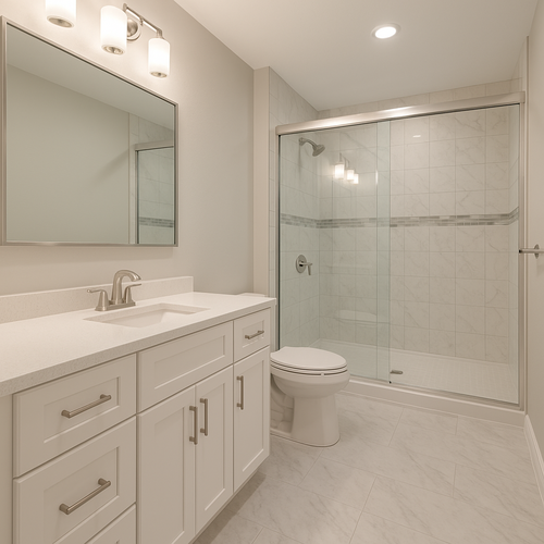 newly remodeled bathroom